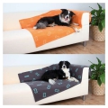 Trixie Fleecedecke Barney -150x100cm mit Knochenmotiv  / (Variante) Orange