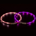 Karlie Visio Light LED-Leuchtschlauch mit USB - Gestreift  / (Variante) violett-pink